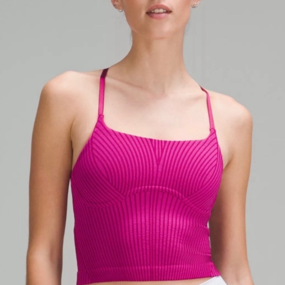 Lululemon Strappy Seamless Yoga Shelf Tank Top Size 10